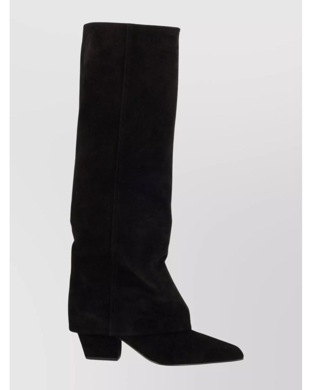 Paris Texas Black Leather Jane 60 Boots