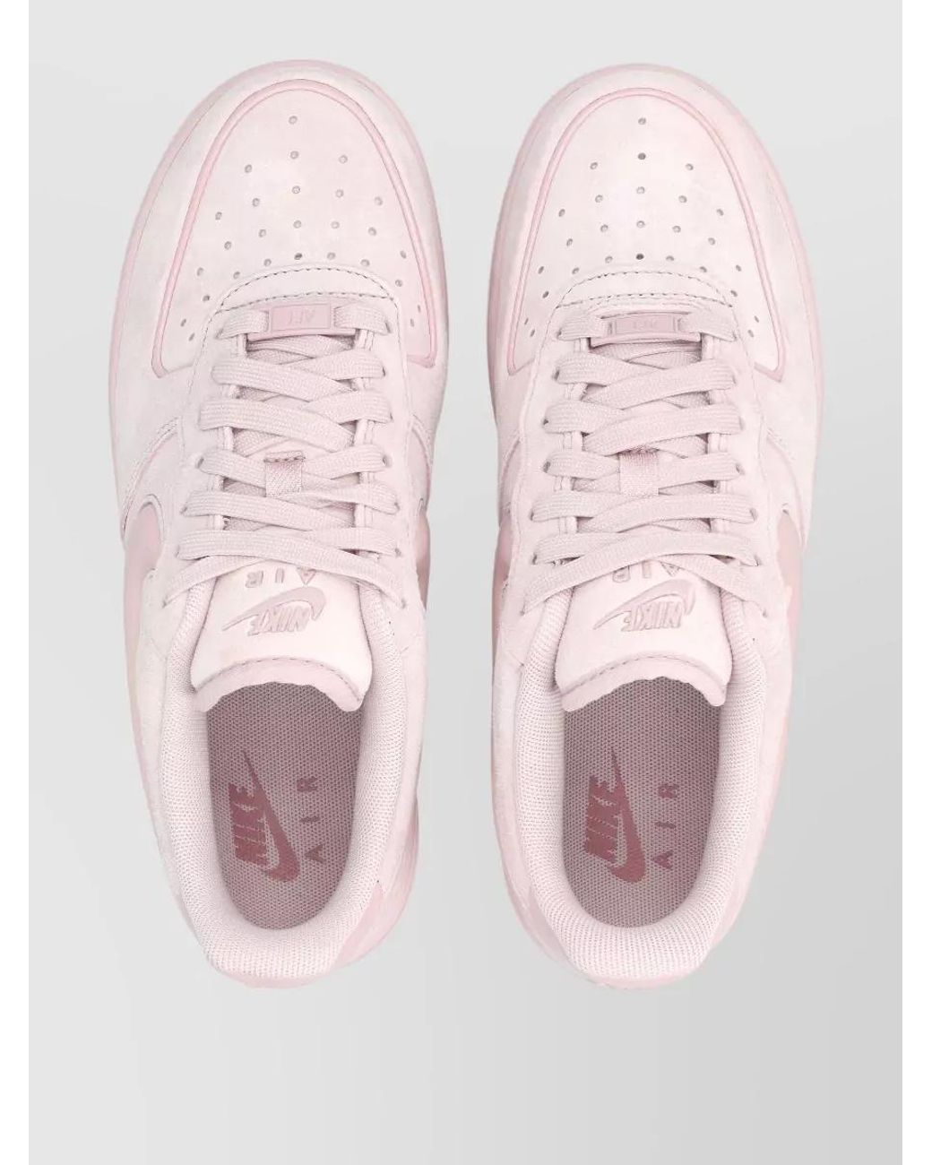 Nike Pink Leather Low-Top Sneakers