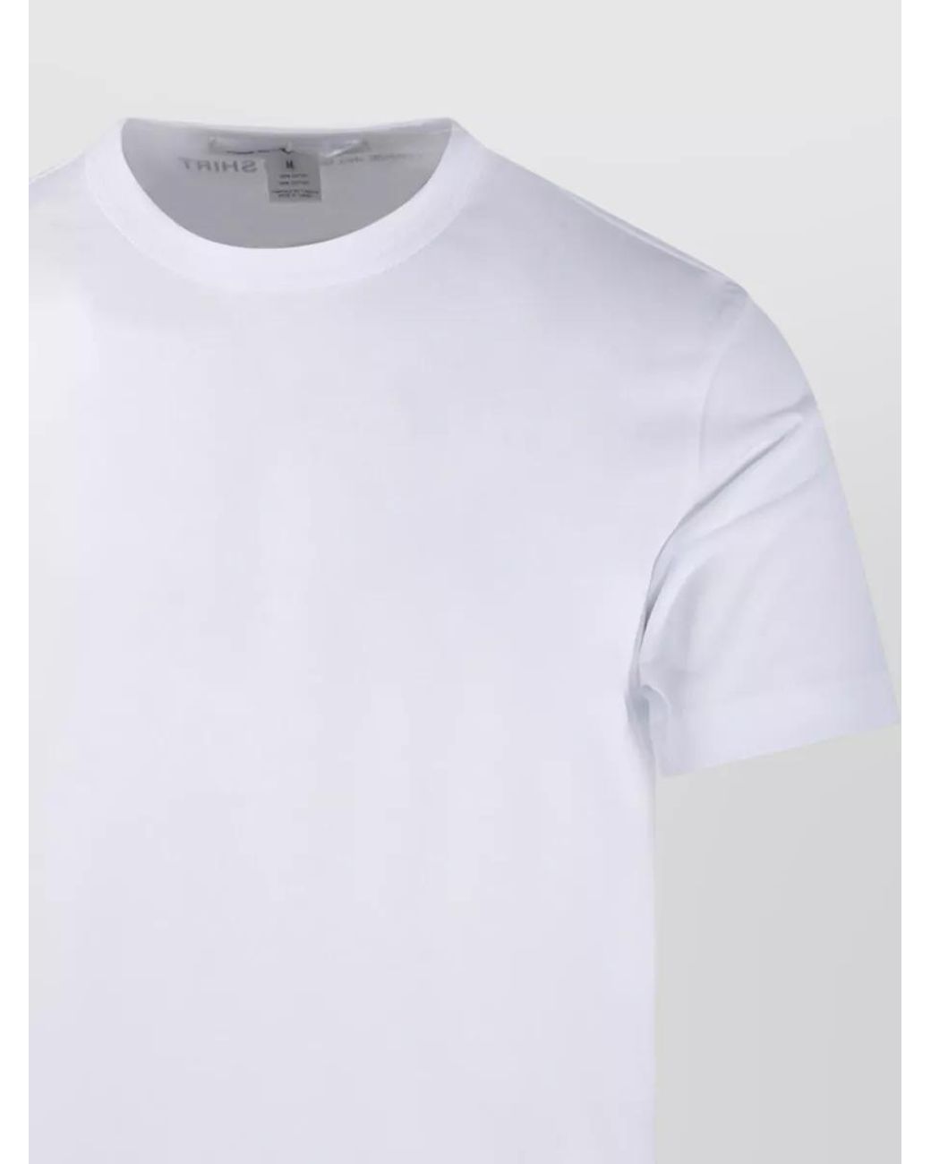 Comme des Garçons White Cotton Short-Sleeve Crewneck T-Shirt for men