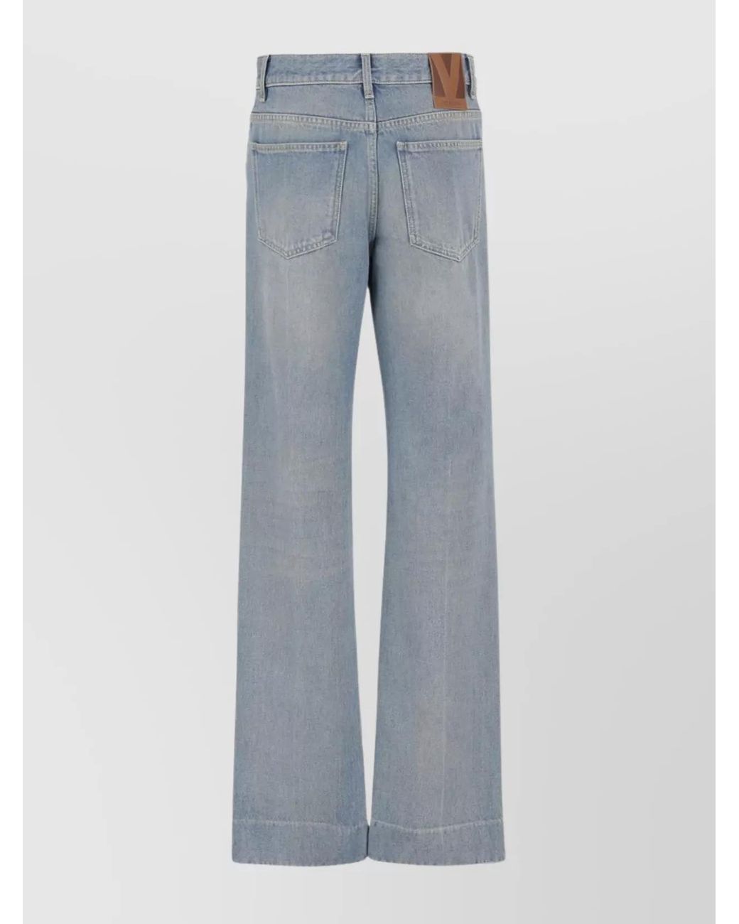 Valentino Blue Denim Straight-Leg Jeans