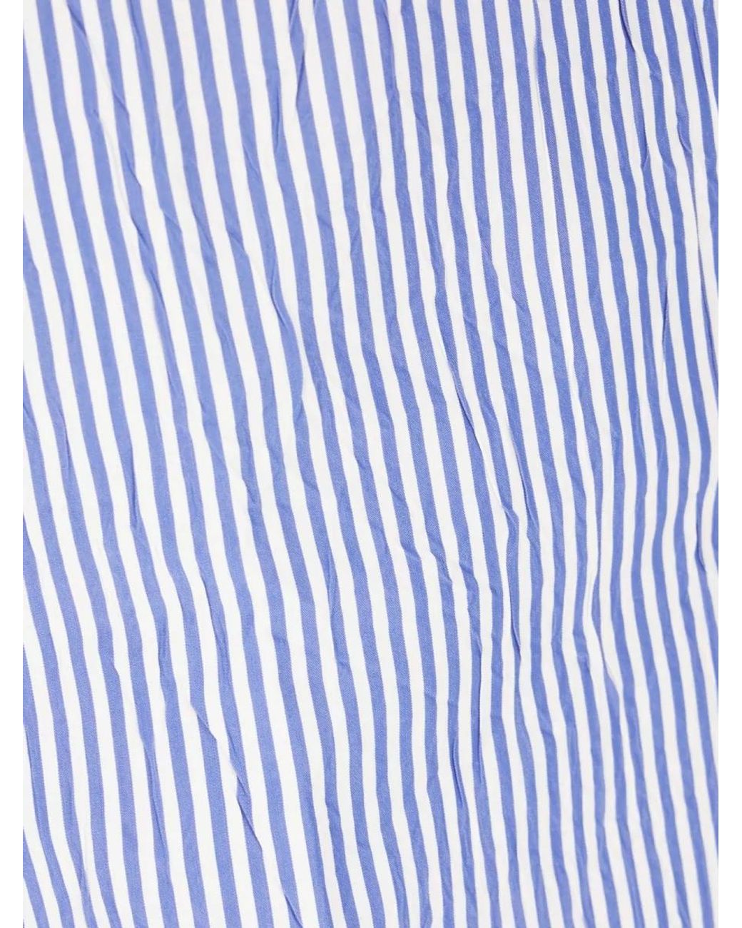 Willy Chavarria Blue Printed Cotton Blend Bermuda Shorts for men