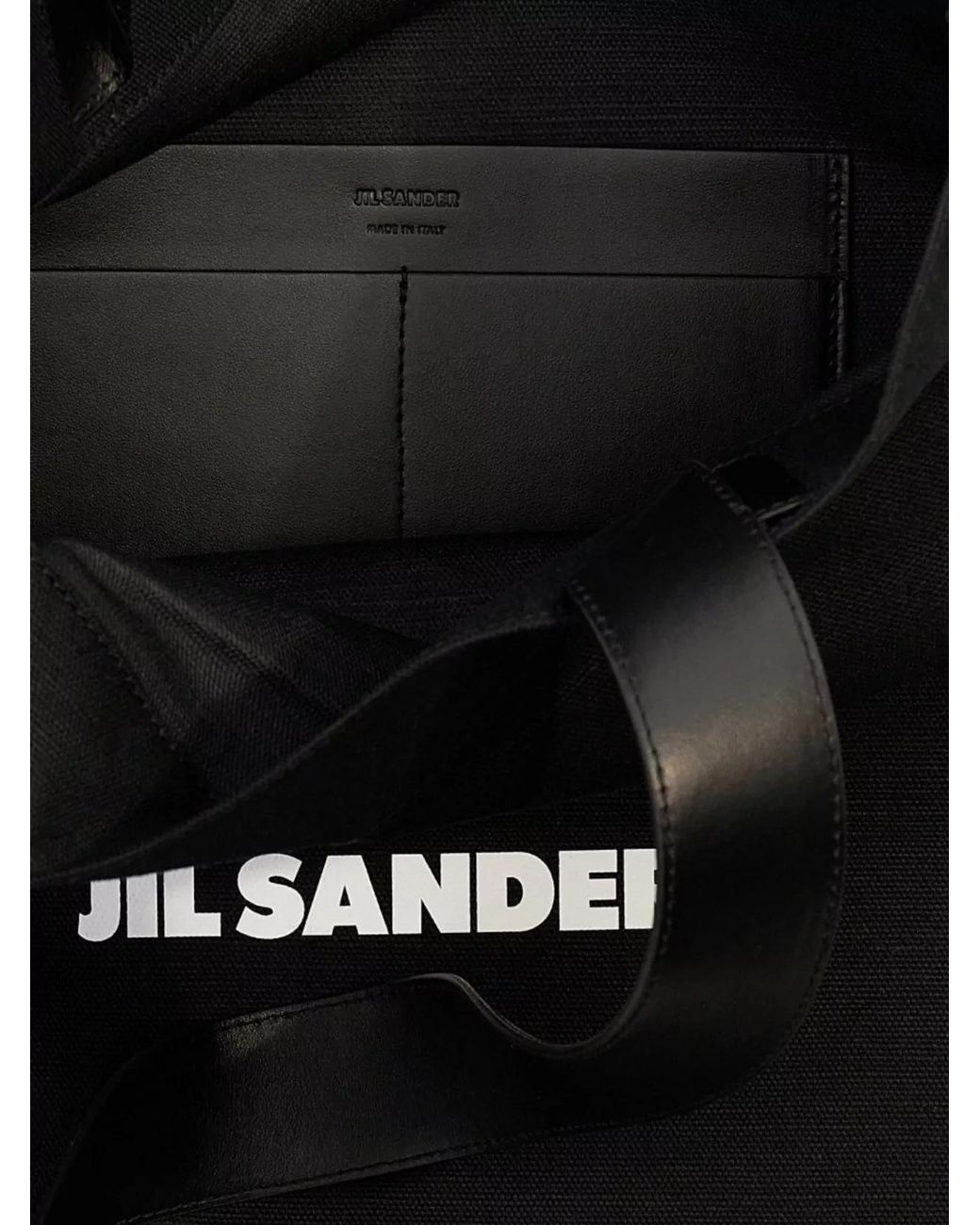 Jil Sander Black Market Tote Large Canvas Tote Bag