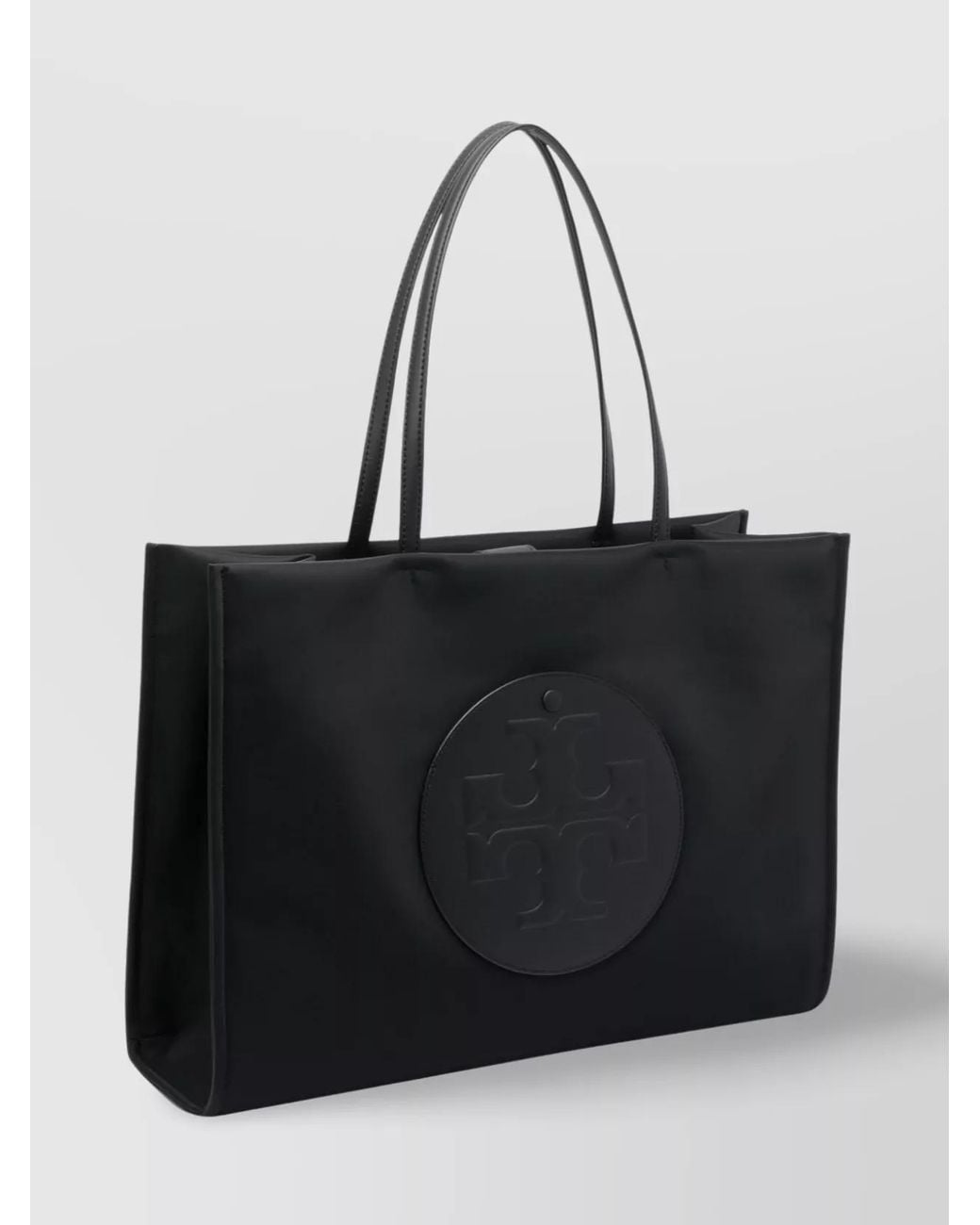 Tory Burch Black Ella Large Nylon Tote Bag