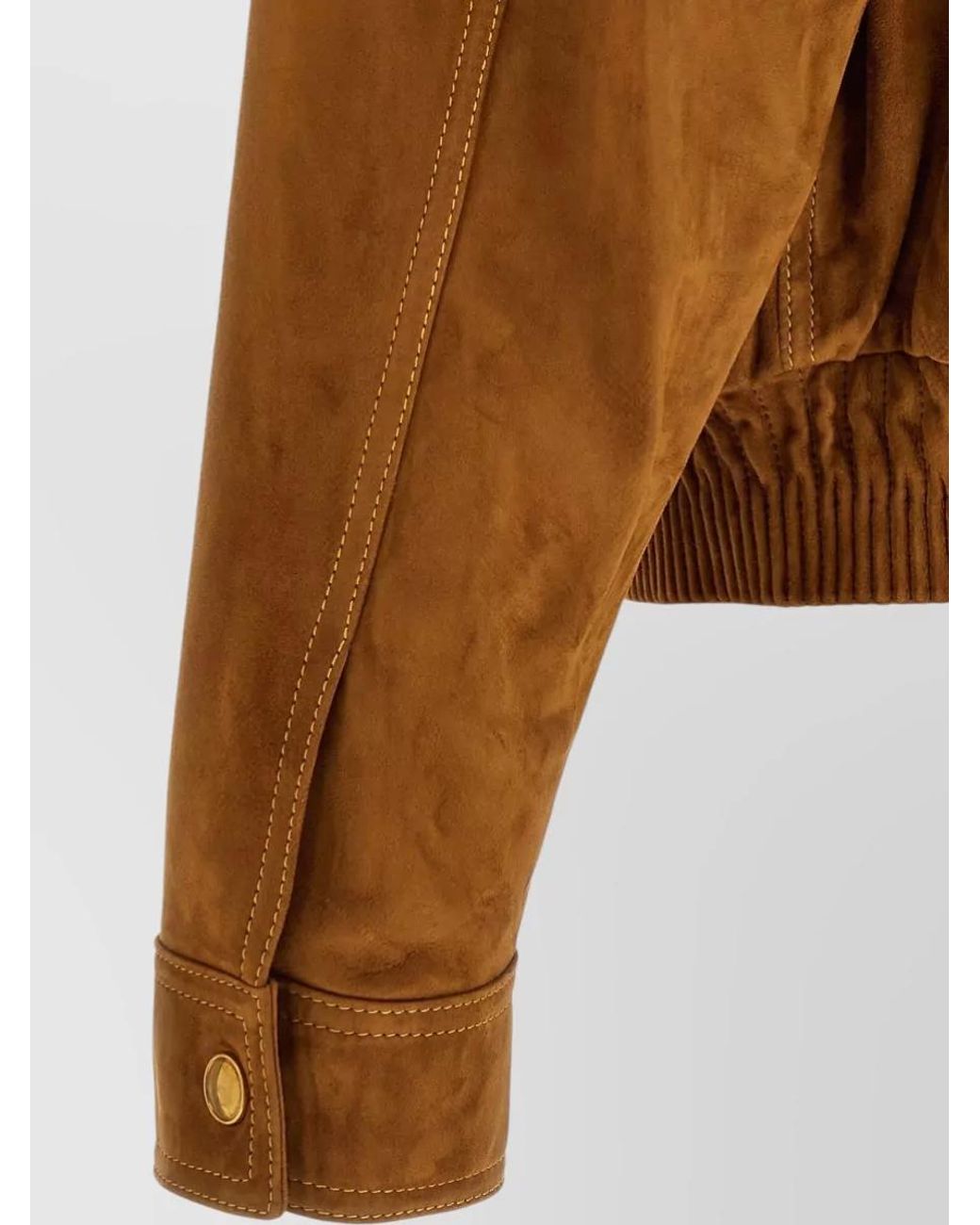 Versace Brown Suede Blouson for men