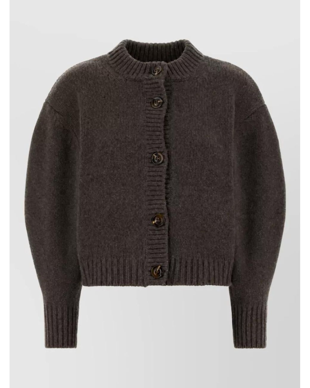 Soeur Black Merino Wool Cardigan