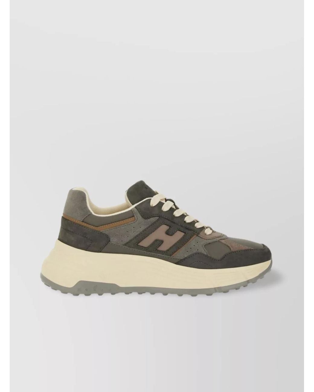 Hogan Multicolor Sneakers Rubber Sole Suede Panels