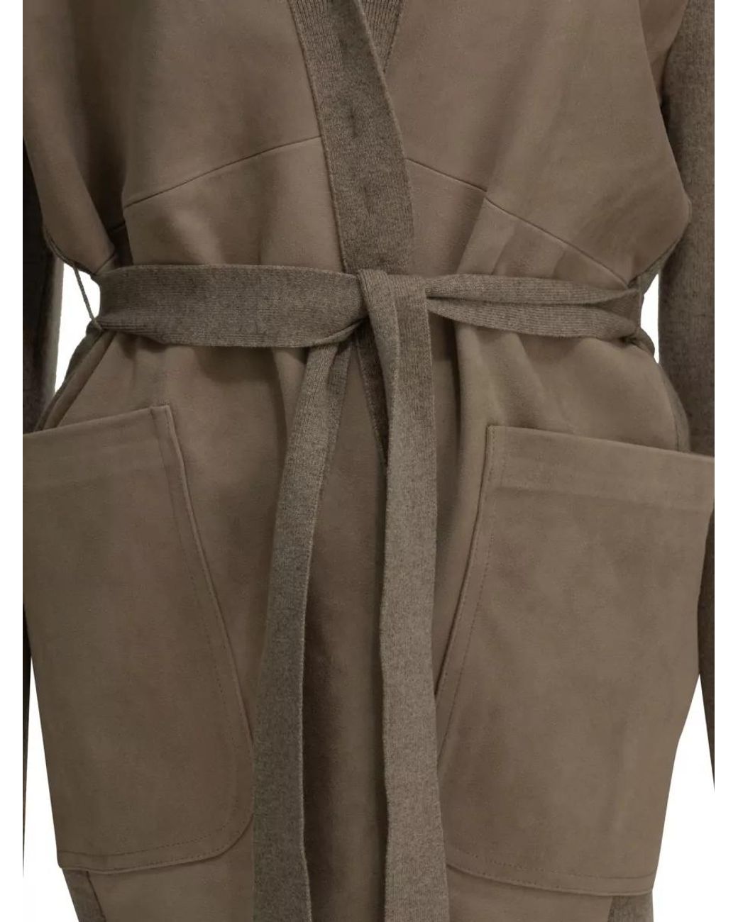 Max Mara Multicolor Cashmere Wool Dressing Gown