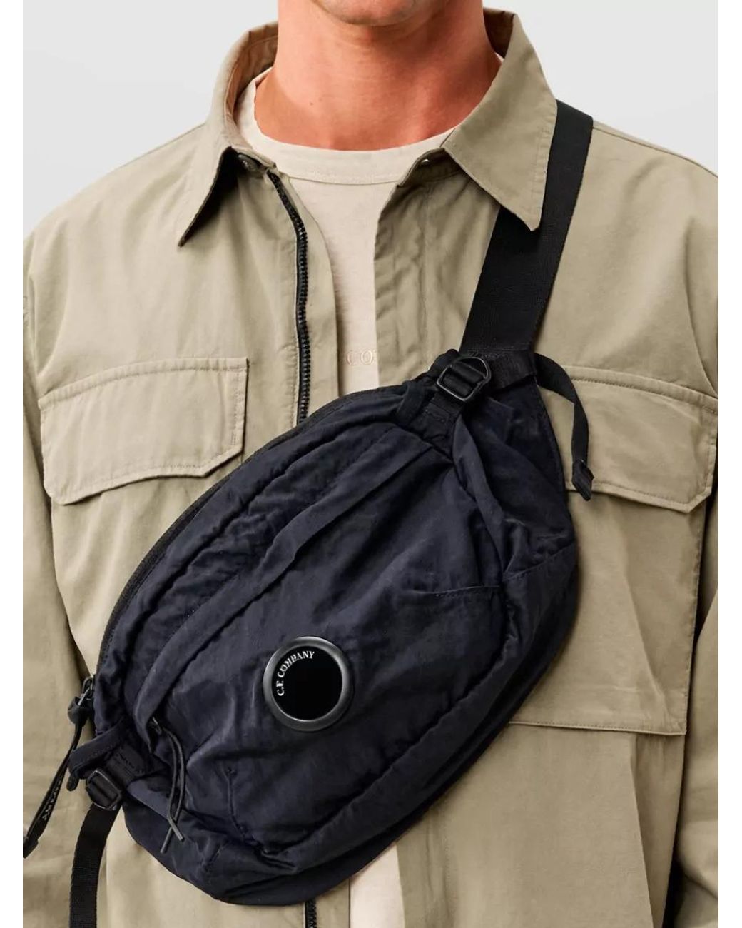 C P Company Natural Belt Bag for men