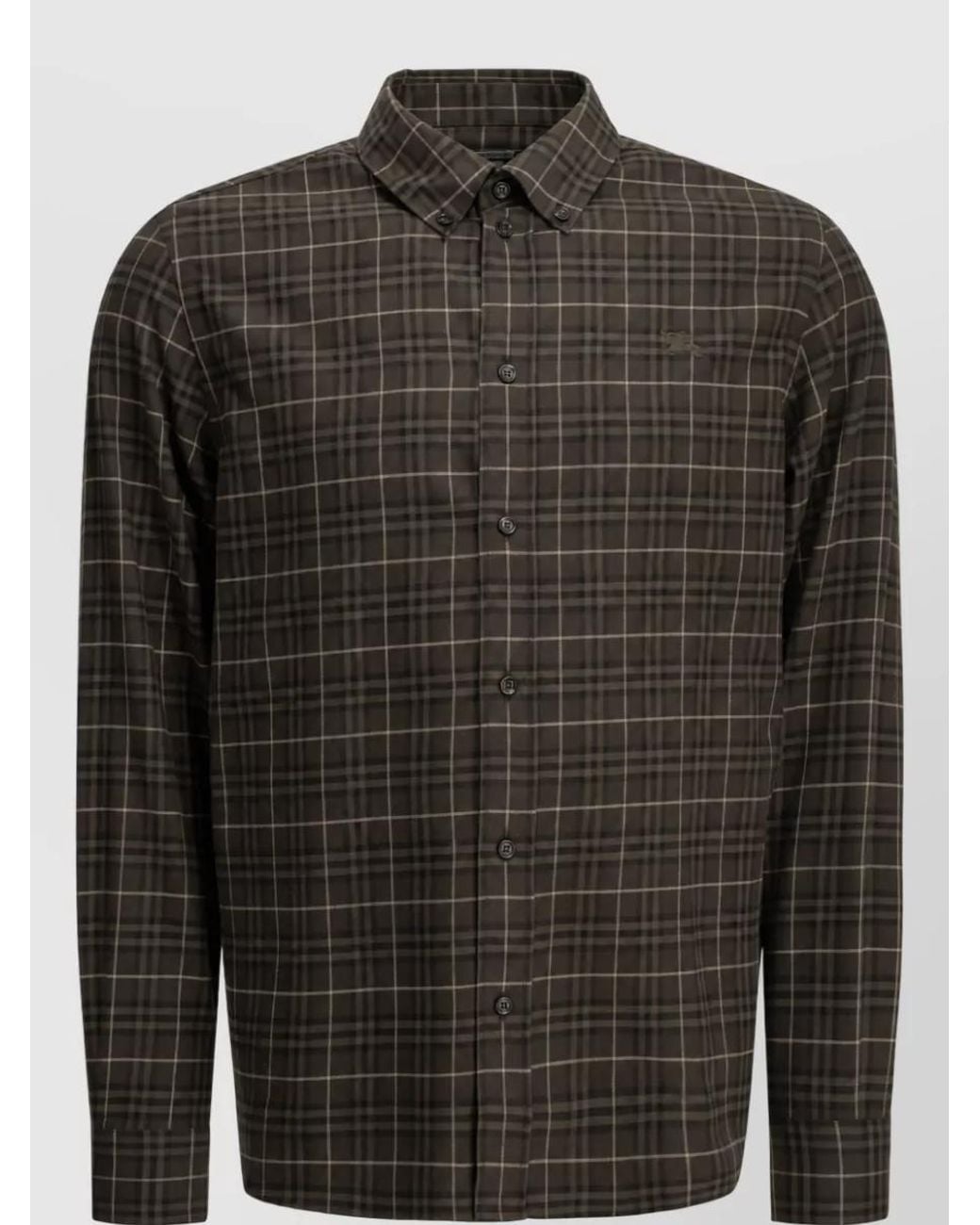 Burberry Black Cotton Casual Shirt for men