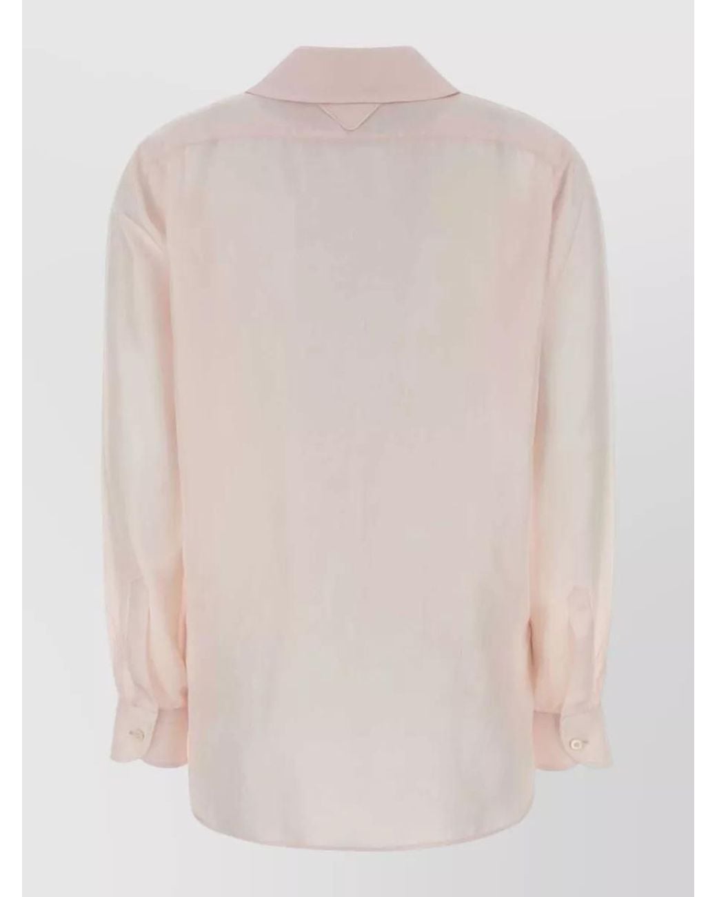 Prada White Silk Shirt for men