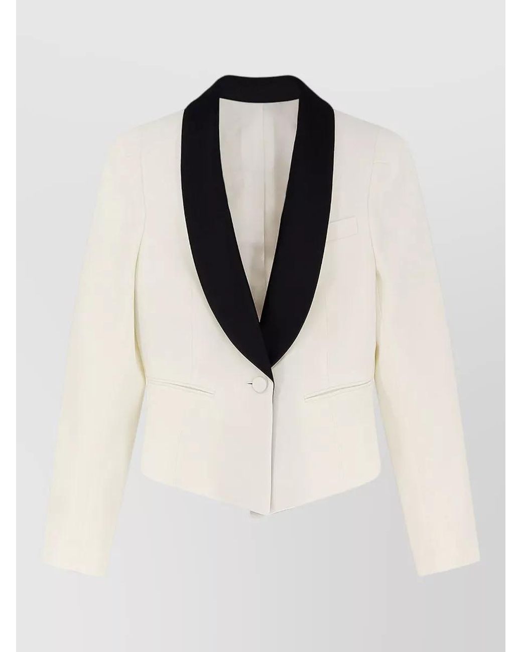 McQueen Natural Wool Fitted Blazer