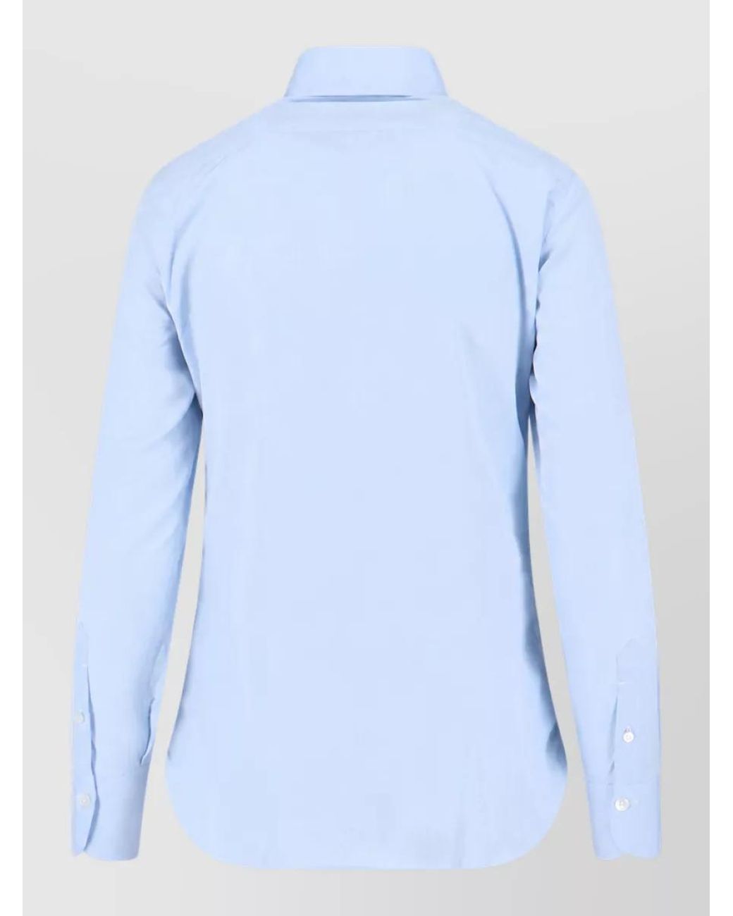 Finamore 1925 Blue Cotton Shirt