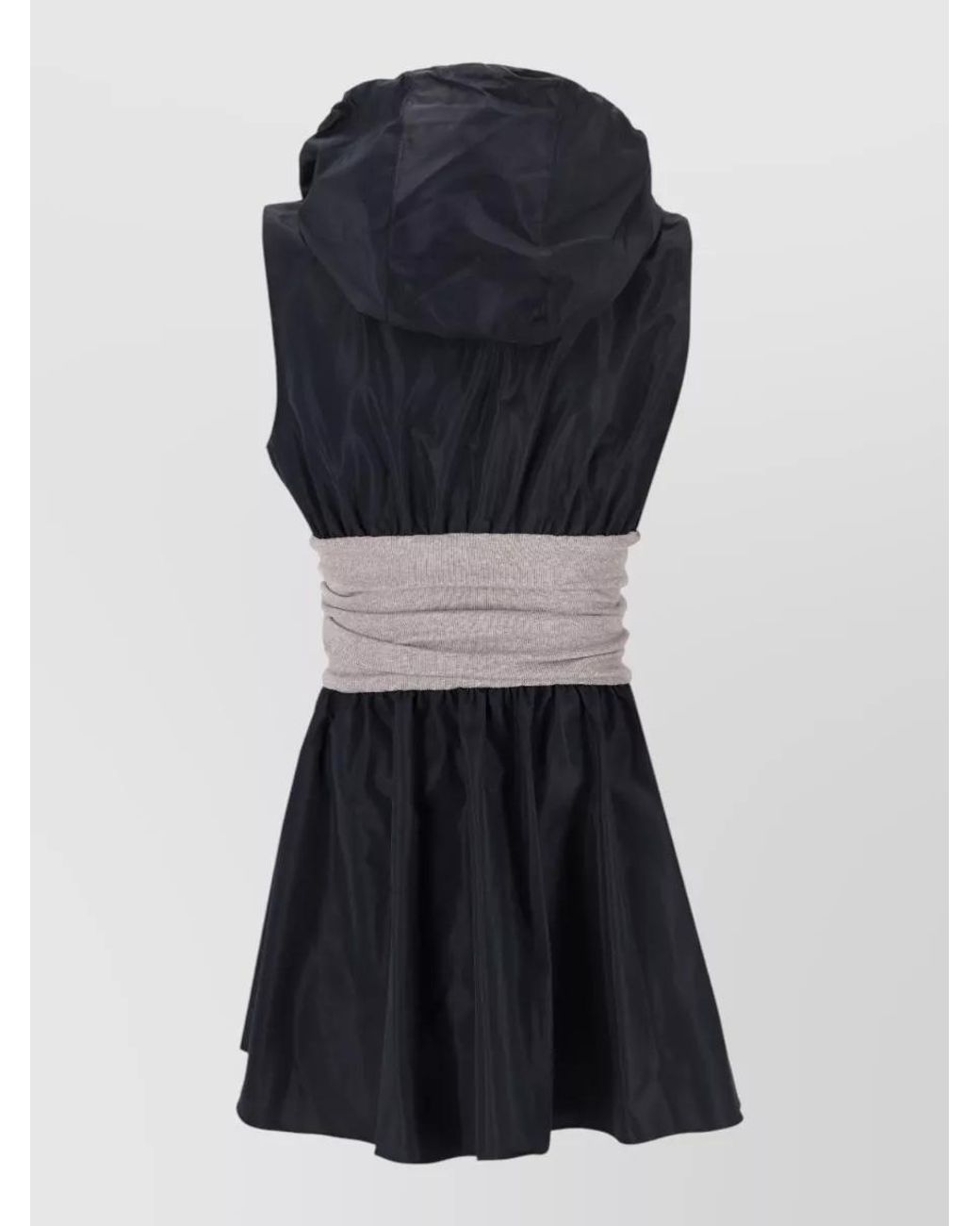 Miu Miu Black Hood Mini Dress