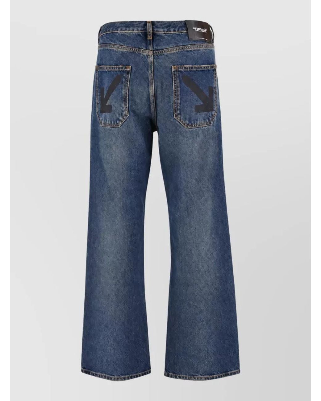 Off-White c/o Virgil Abloh Blue Denim Slim-Fit Straight-Leg Jeans for men