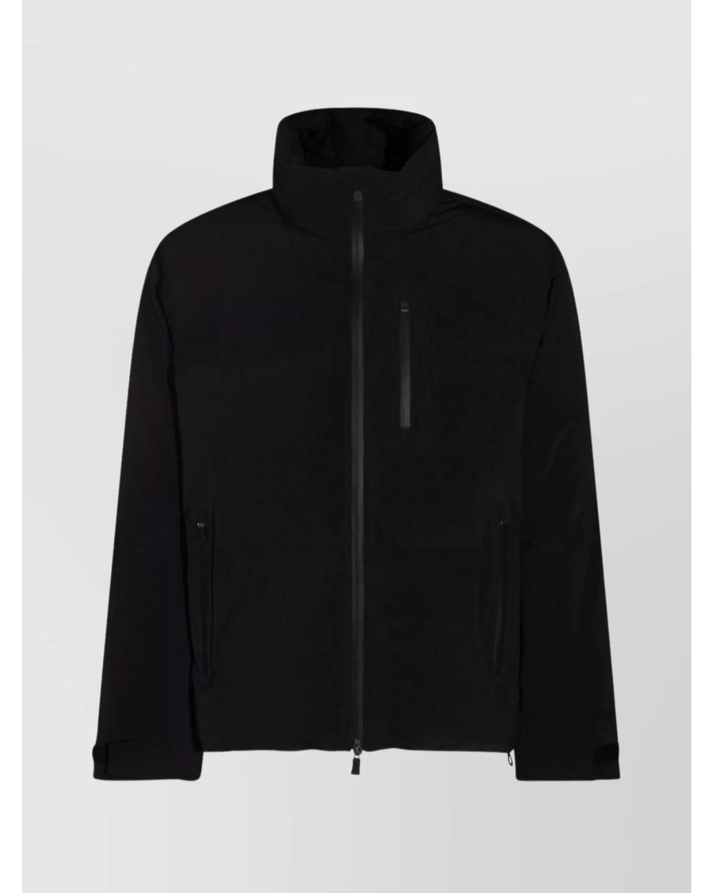 Herno Black High-Neck Short Down Puffer Jacket for men