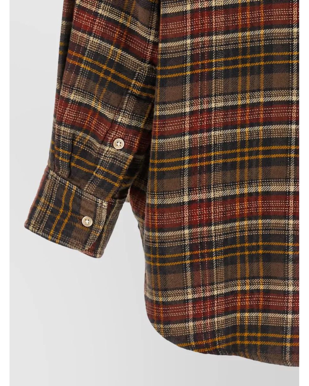 R13 Brown Checked Shirt