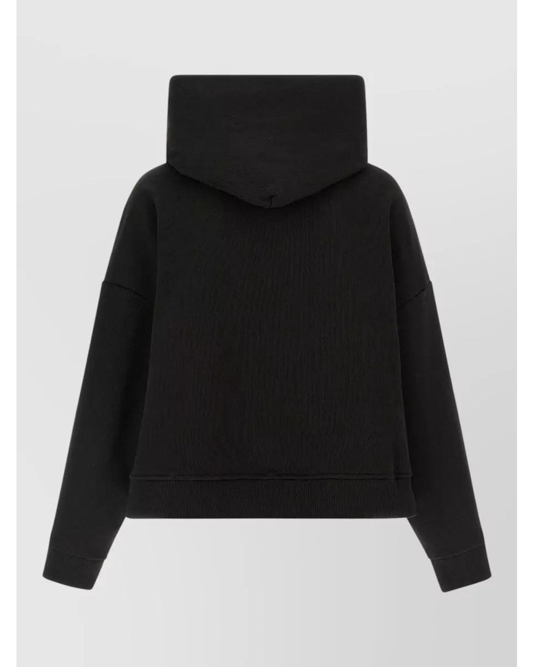 Entire studios Black Cotton Heavy Hoodie for men