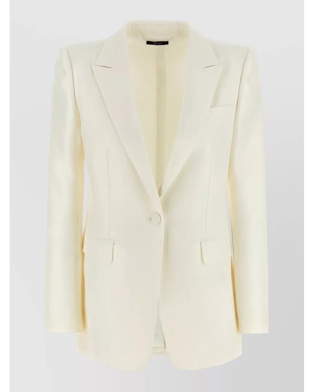 Tom Ford Natural Silk Blend Single-Breasted Blazer