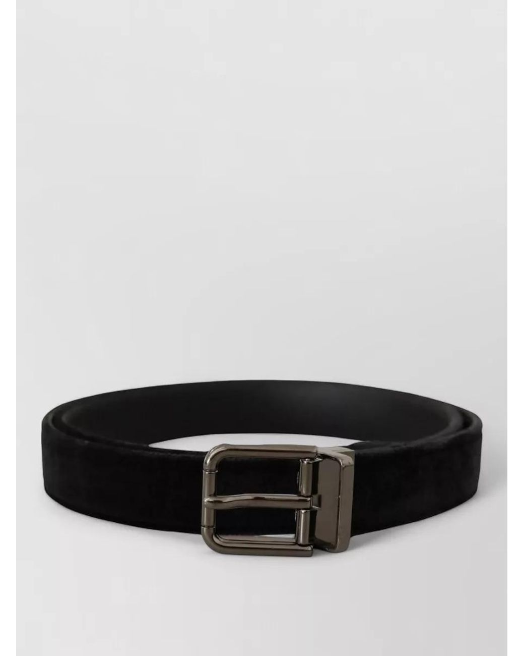 Dolce & Gabbana White Velvet Belt for men