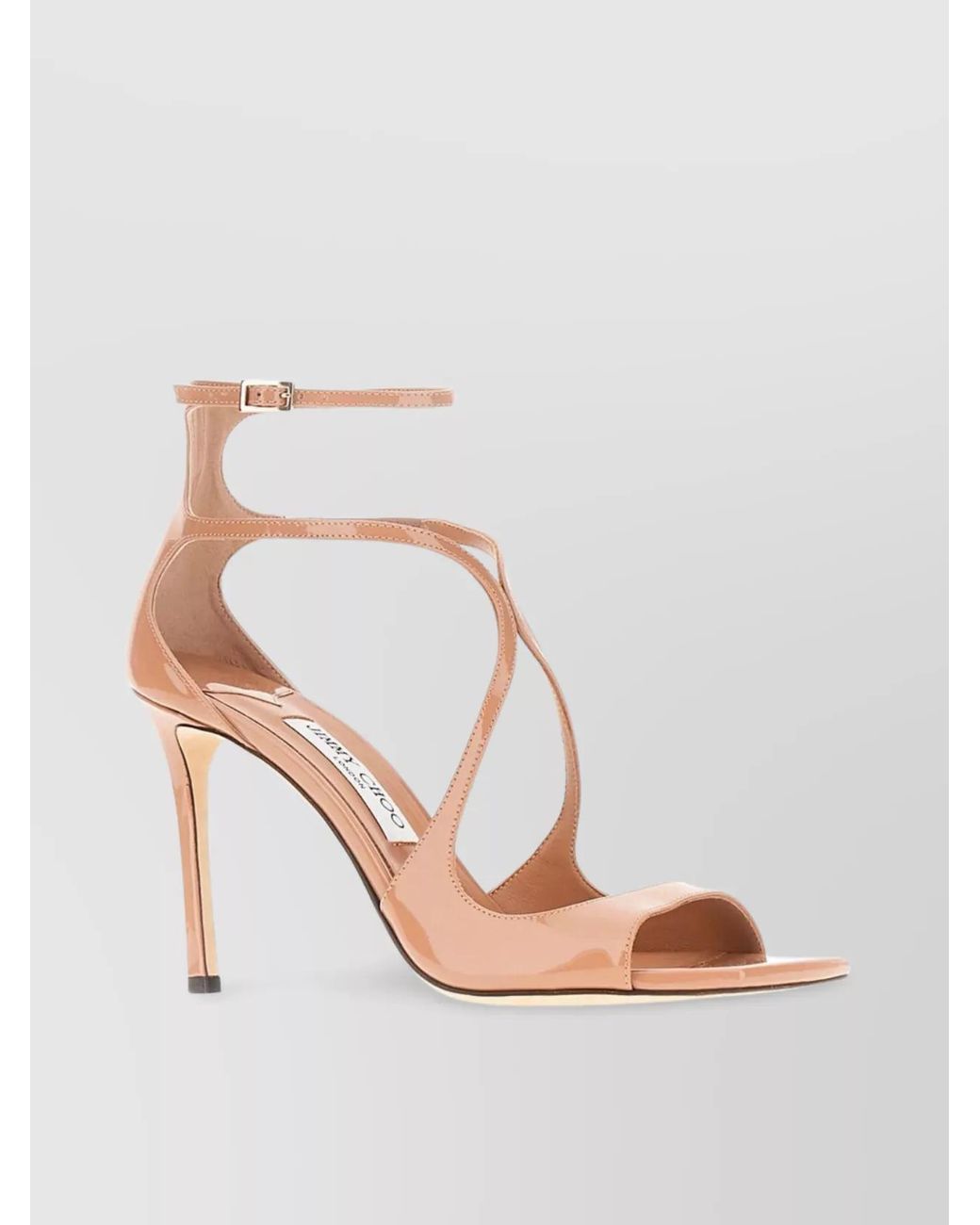 Jimmy Choo White Leather Stiletto-Heel Sandals