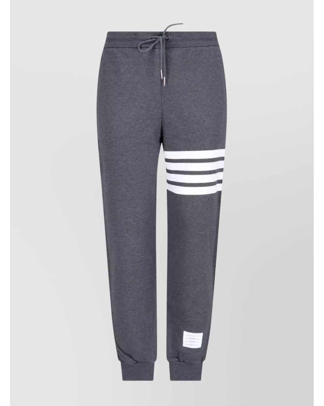 Thom Browne Blue Cotton 4-Bar Straight-Leg Track Pants for men