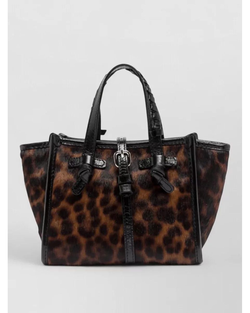 Gianni Chiarini Black Leather Shoulder Bag Miss Marcella