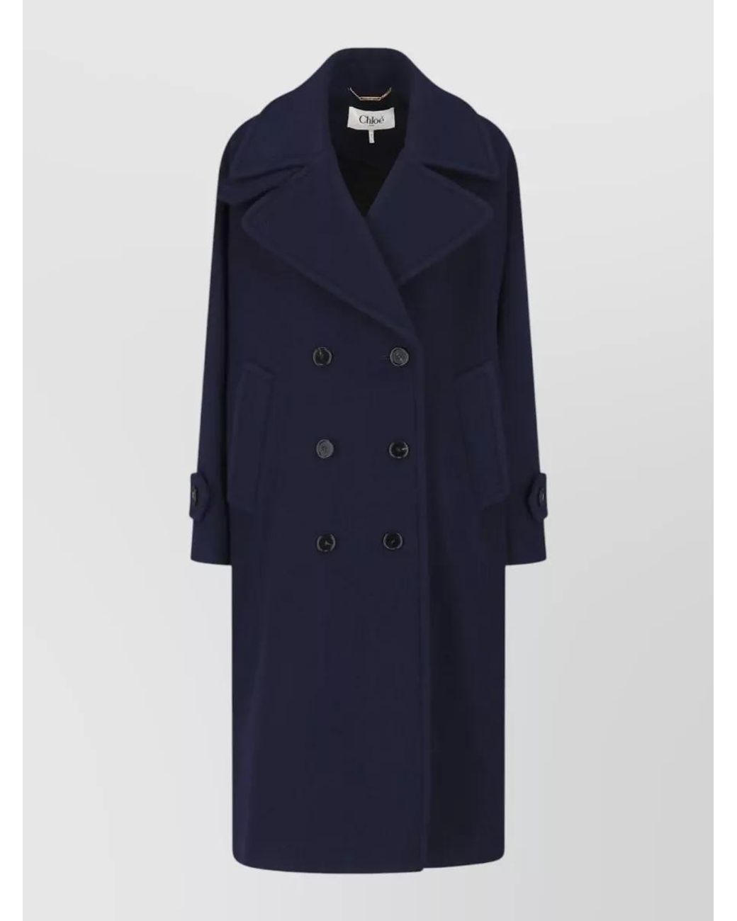 Chloé Blue Double-Breasted Coat