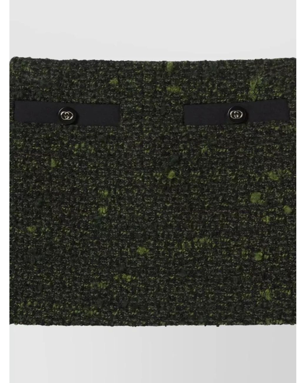 Gucci Black Bouclé Mini Skirt