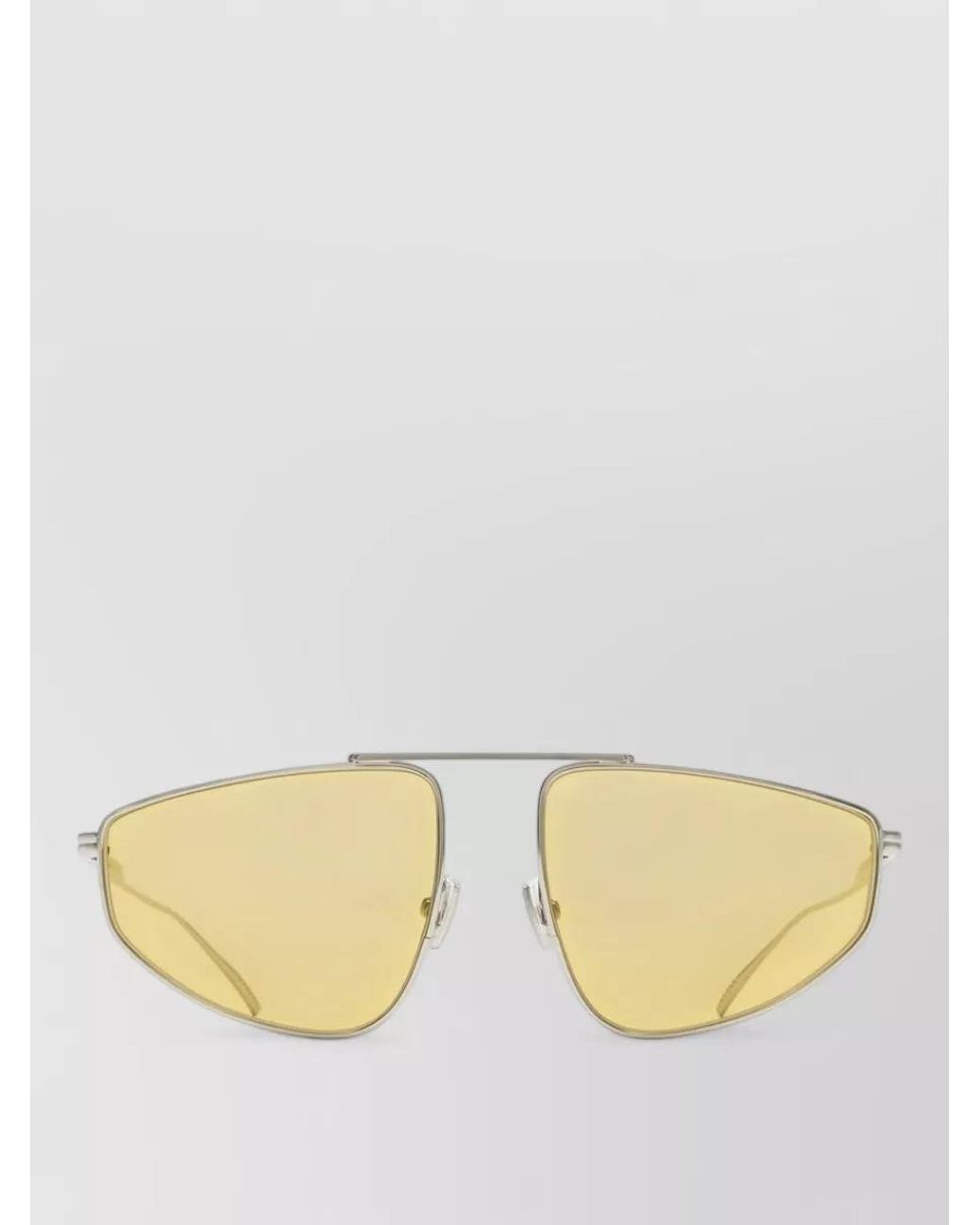 Bottega Veneta Natural Metal Cat-Eye Sunglasses