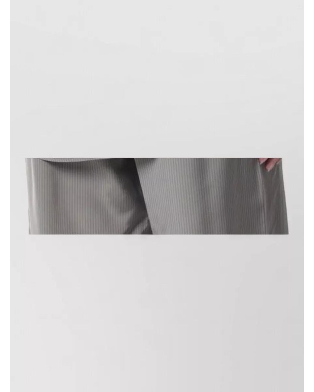 Rohe Gray Striped Oversized Shirt