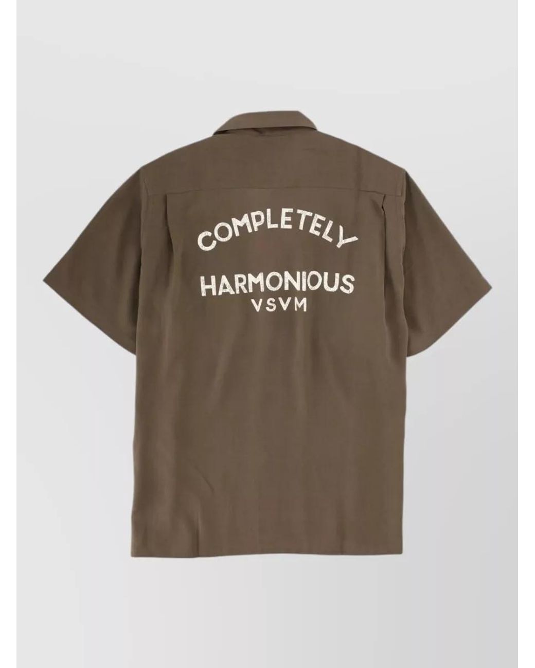 Visvim Brown Short-Sleeve Logo-Print Shirt for men