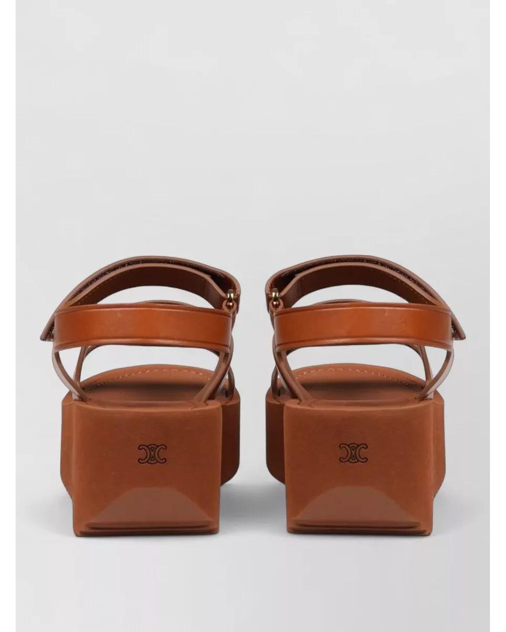 Céline Brown Leather Mules