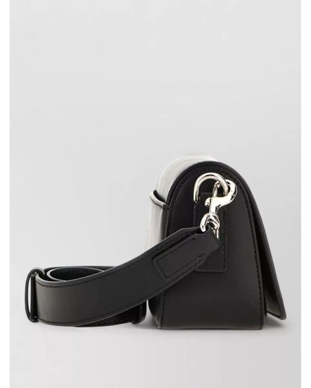 Hogan Black H-Bag Leather Clutch Bag