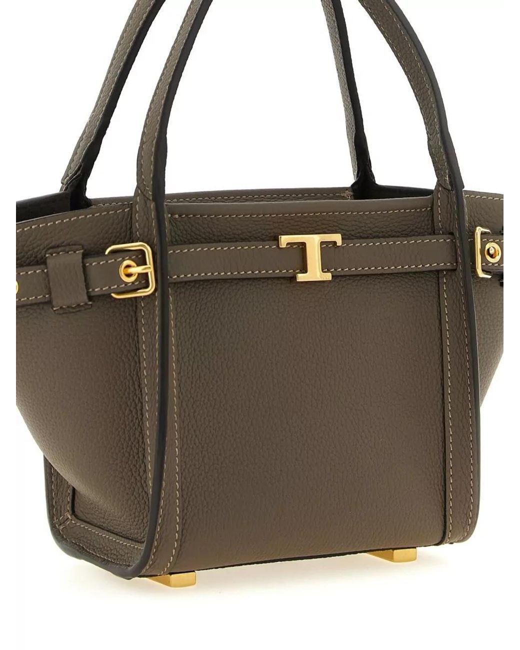 Tod's Metallic T Timeless Mini Leather Shoulder Bag