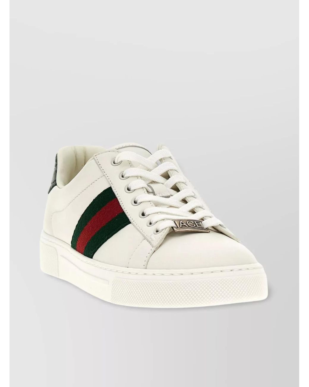 Gucci Natural Leather Low-Top Sneakers