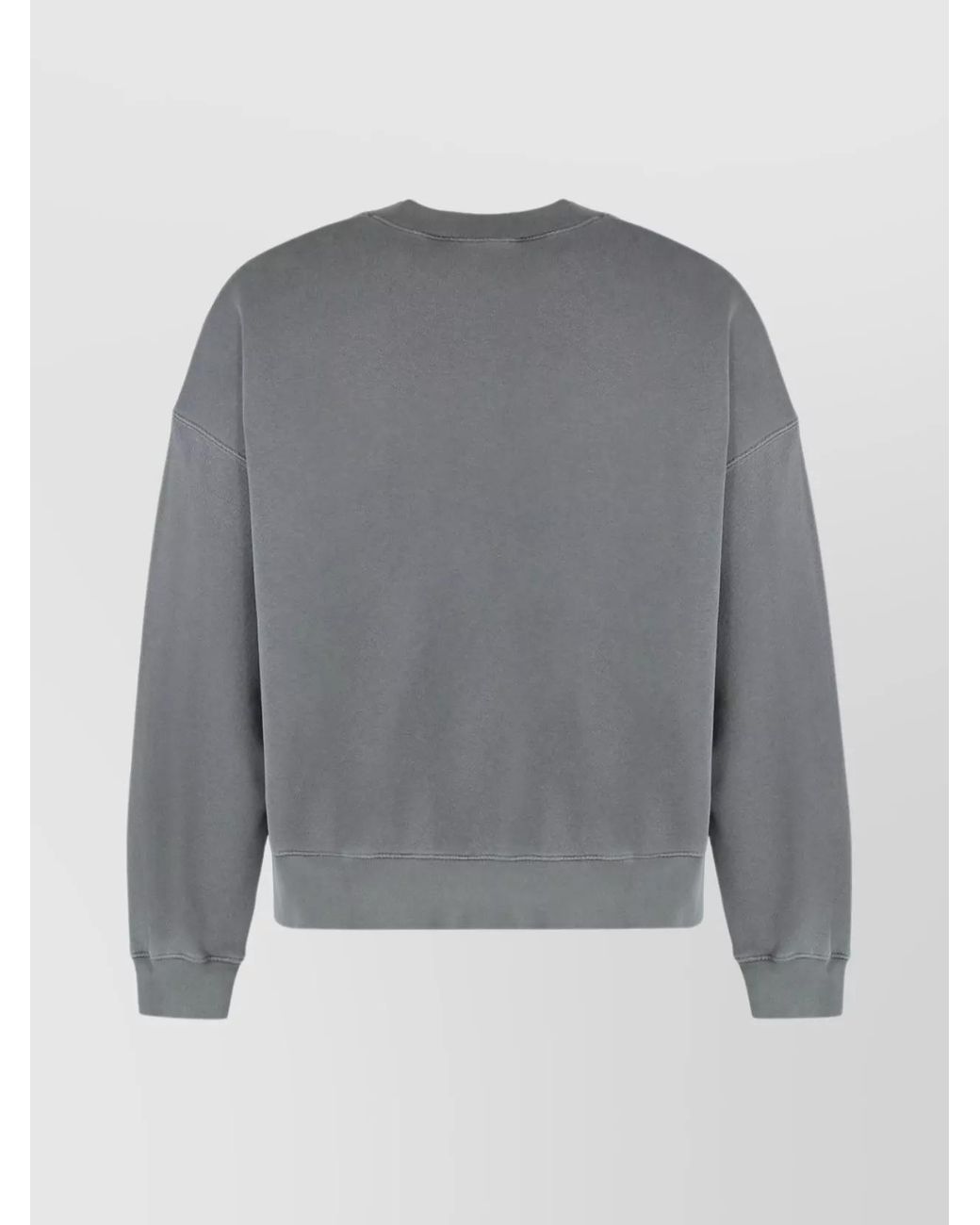Palm Angels Gray Cotton Logo-Print Sweatshirt for men