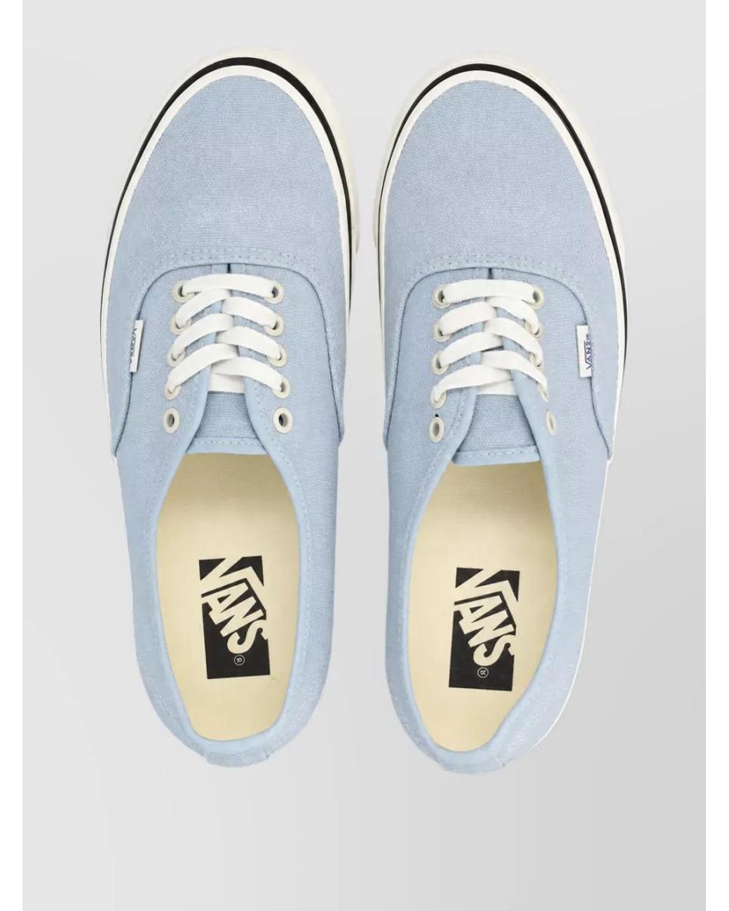 Vans White Canvas Lace-Up Sneakers