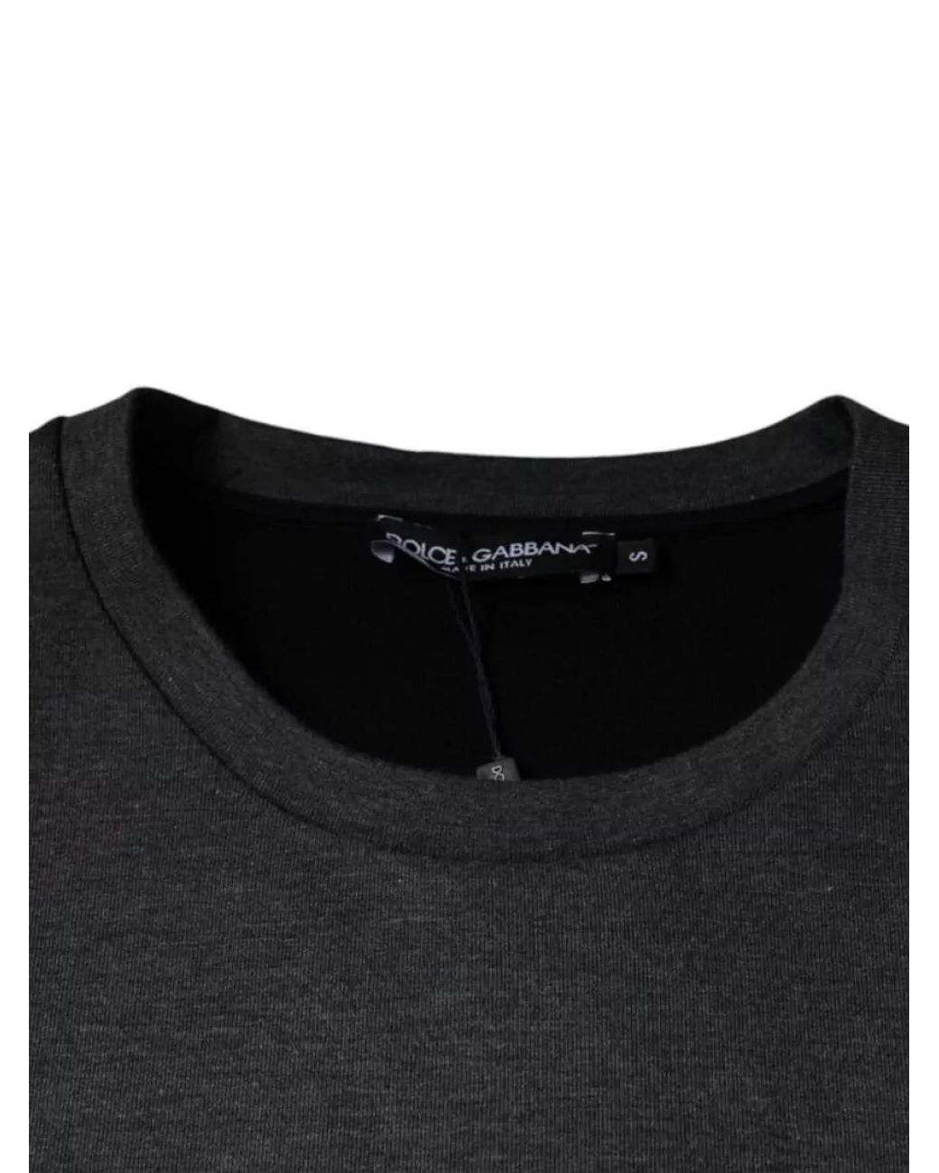 Dolce & Gabbana Black Camouflage Cuff Crew-Neck T-Shirt for men
