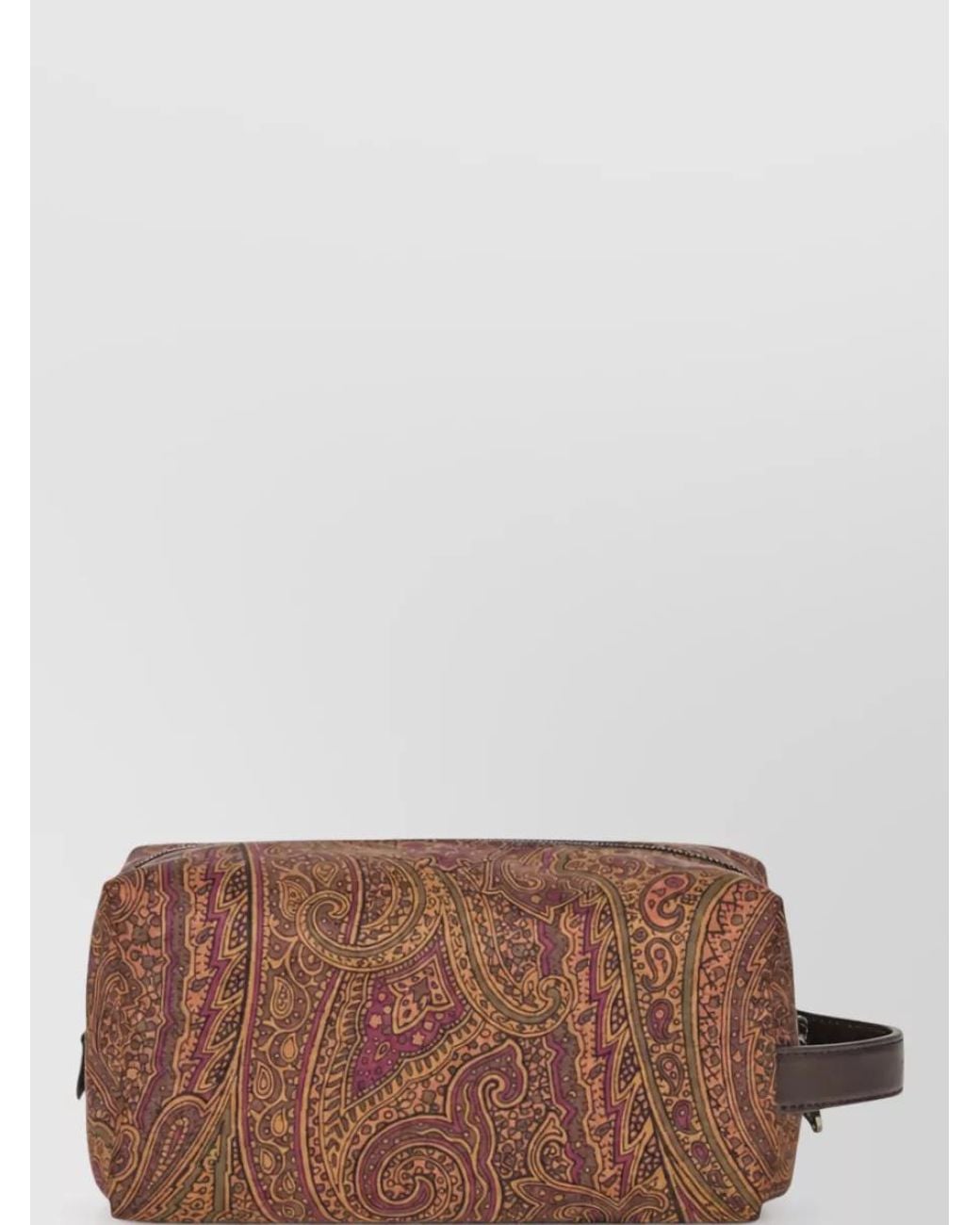 Etro Brown Nylon Paisley-Print Belt Bag for men