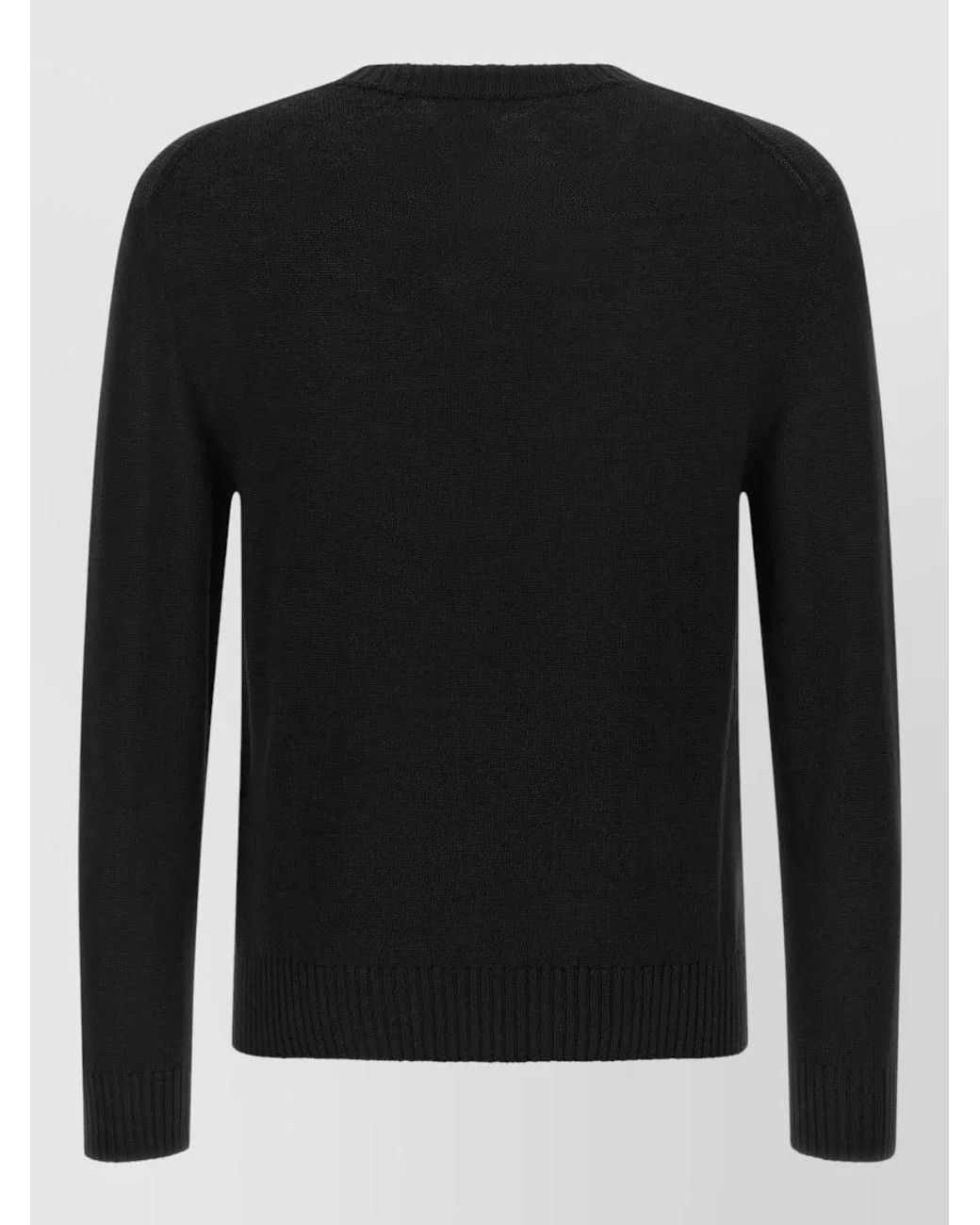 Jil Sander Black Wool Sweater for men