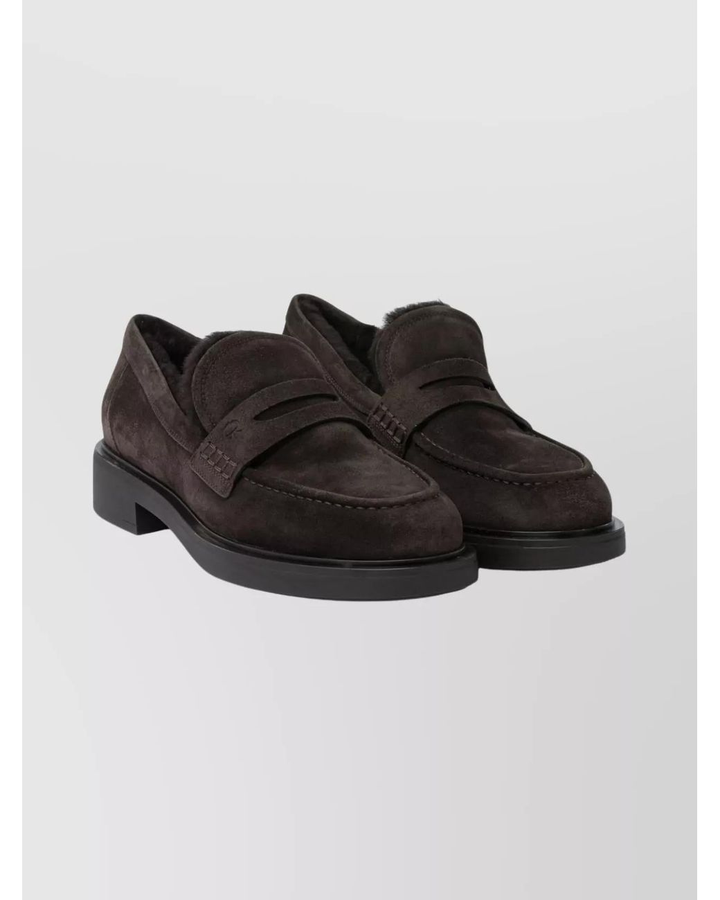 Gianvito Rossi Black Leather Loafers