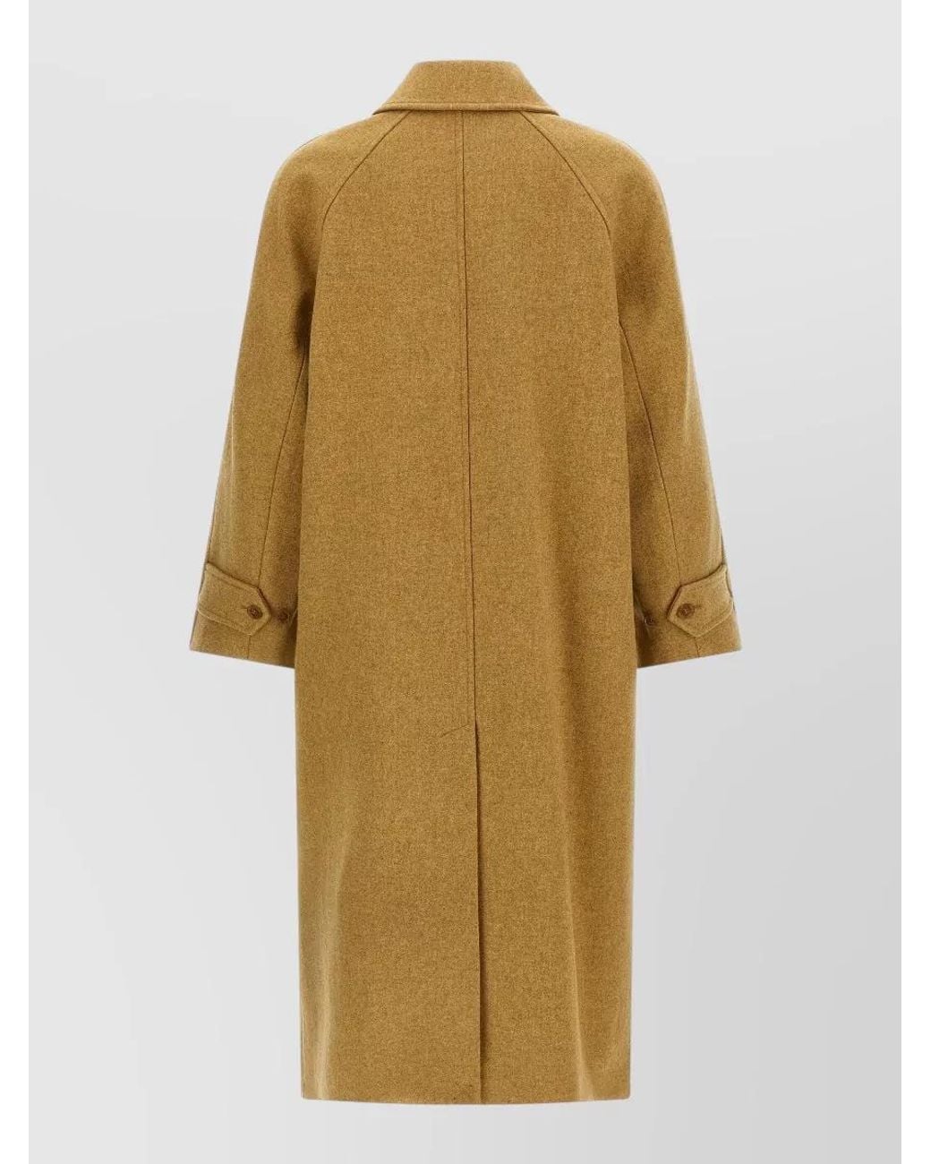 A.P.C. Natural Virgin Wool Single Breasted Coat
