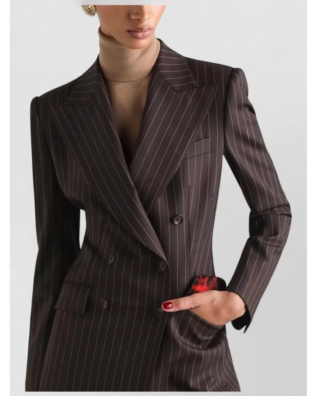 Dolce & Gabbana Black Wool Double-Breasted Blazer