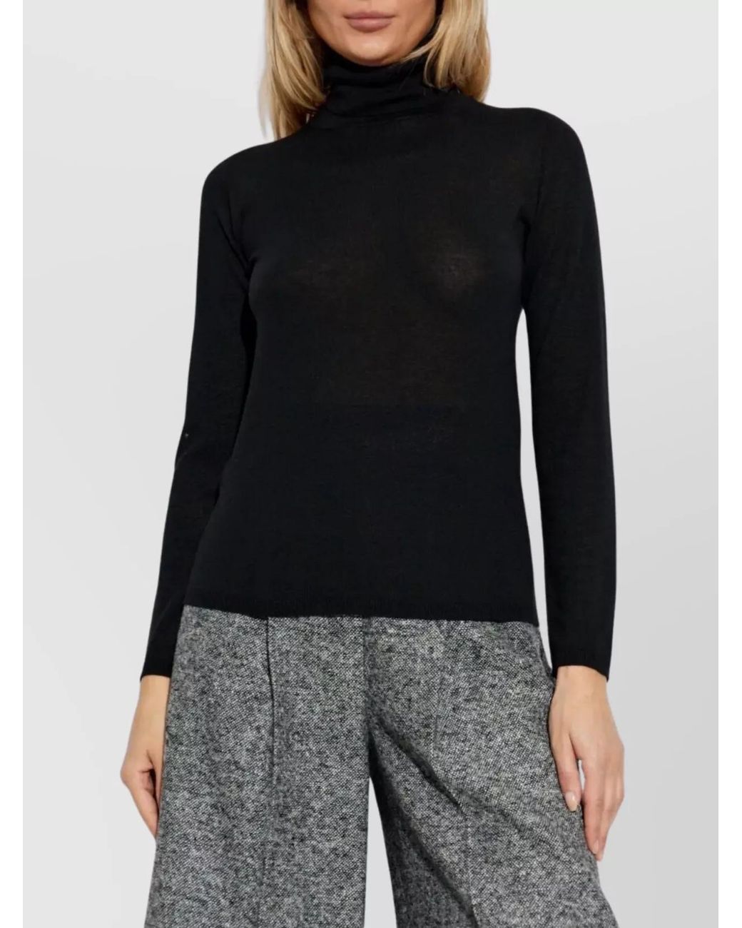 Max Mara Black Wool Tank Top