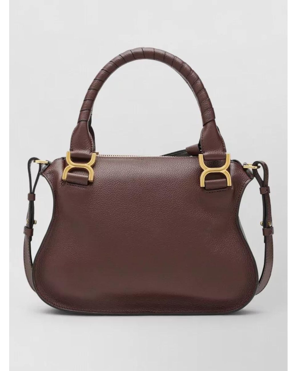 Chloé Brown Marcie Small Leather Shoulder Bag