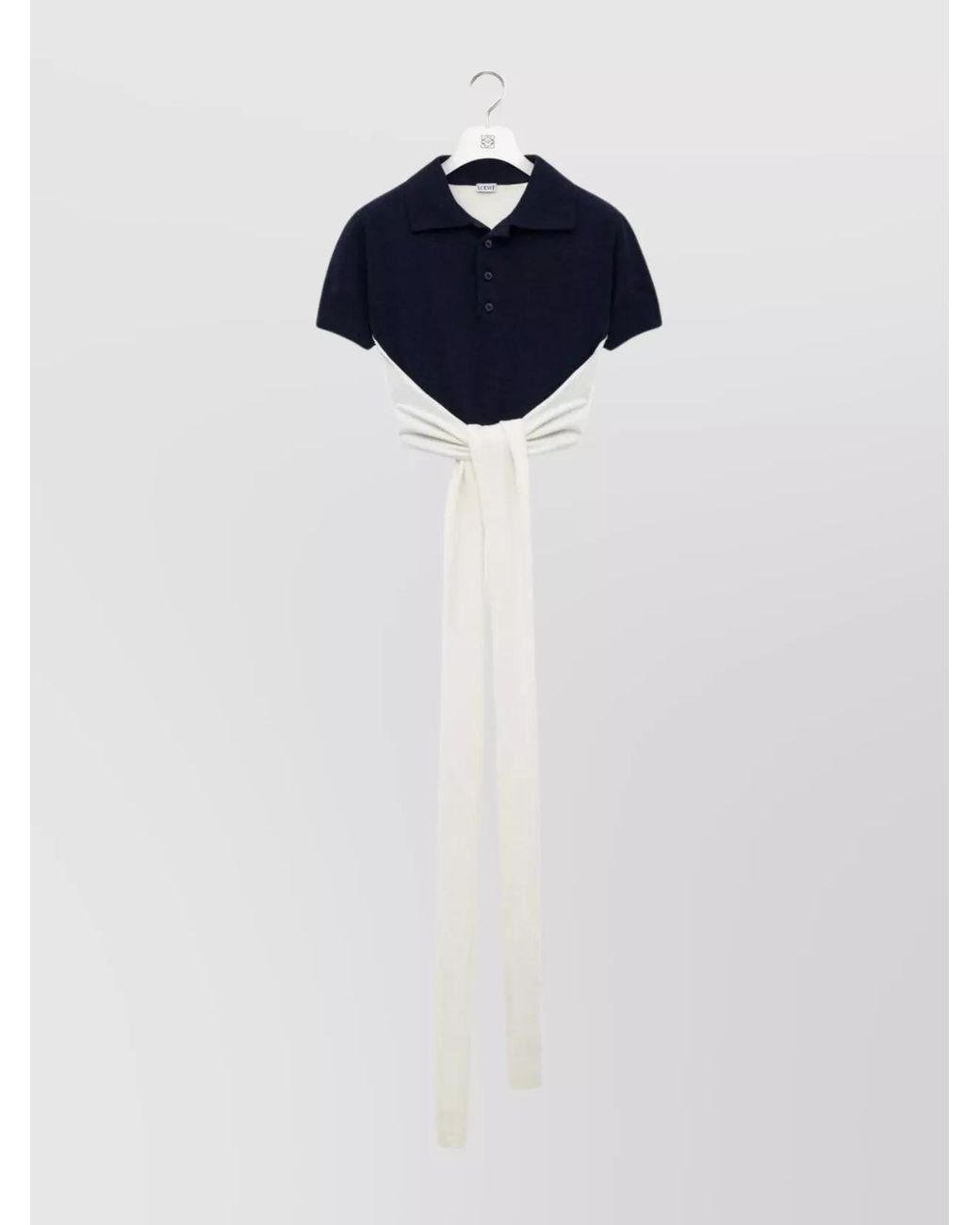 Loewe Blue Cashmere Polo Shirt
