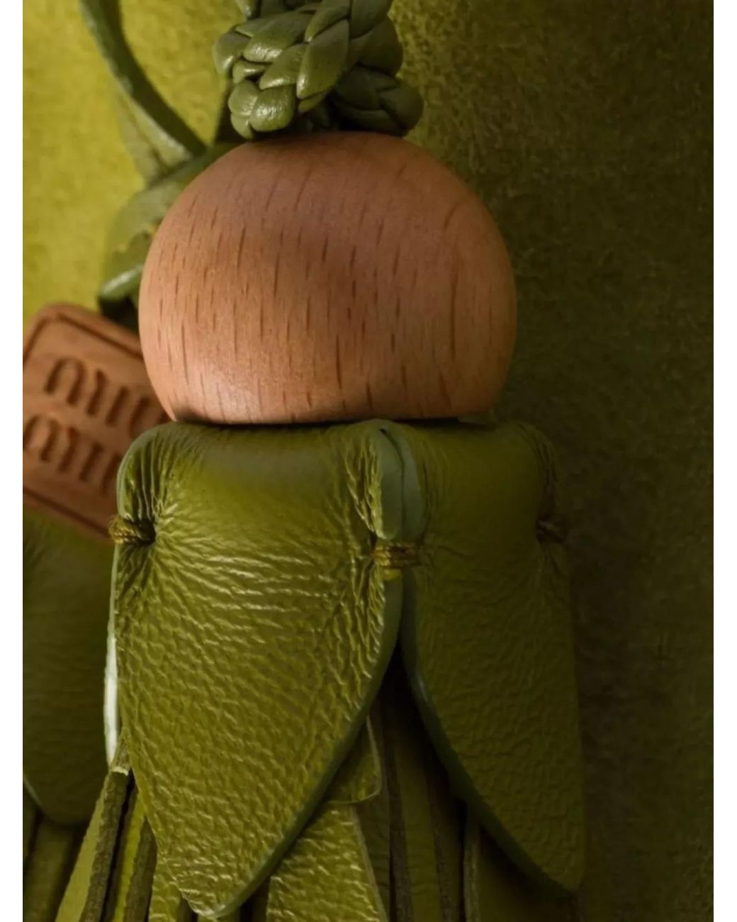 Miu Miu Yellow Matelassé Lamb Leather Shoulder Bag