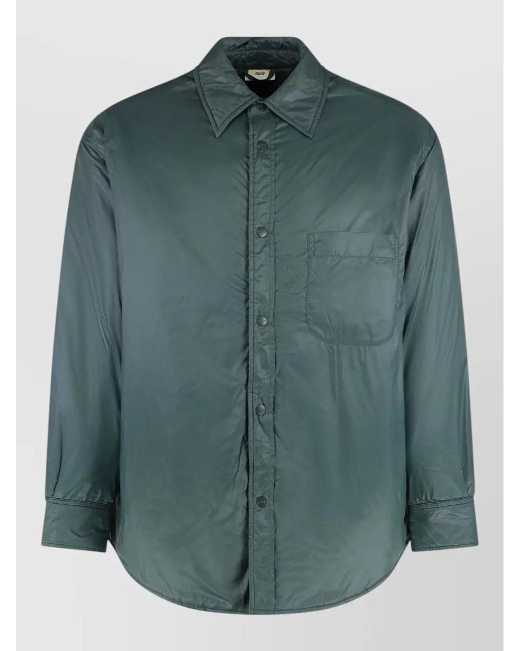 Autry Green Nylon Overshirt for men