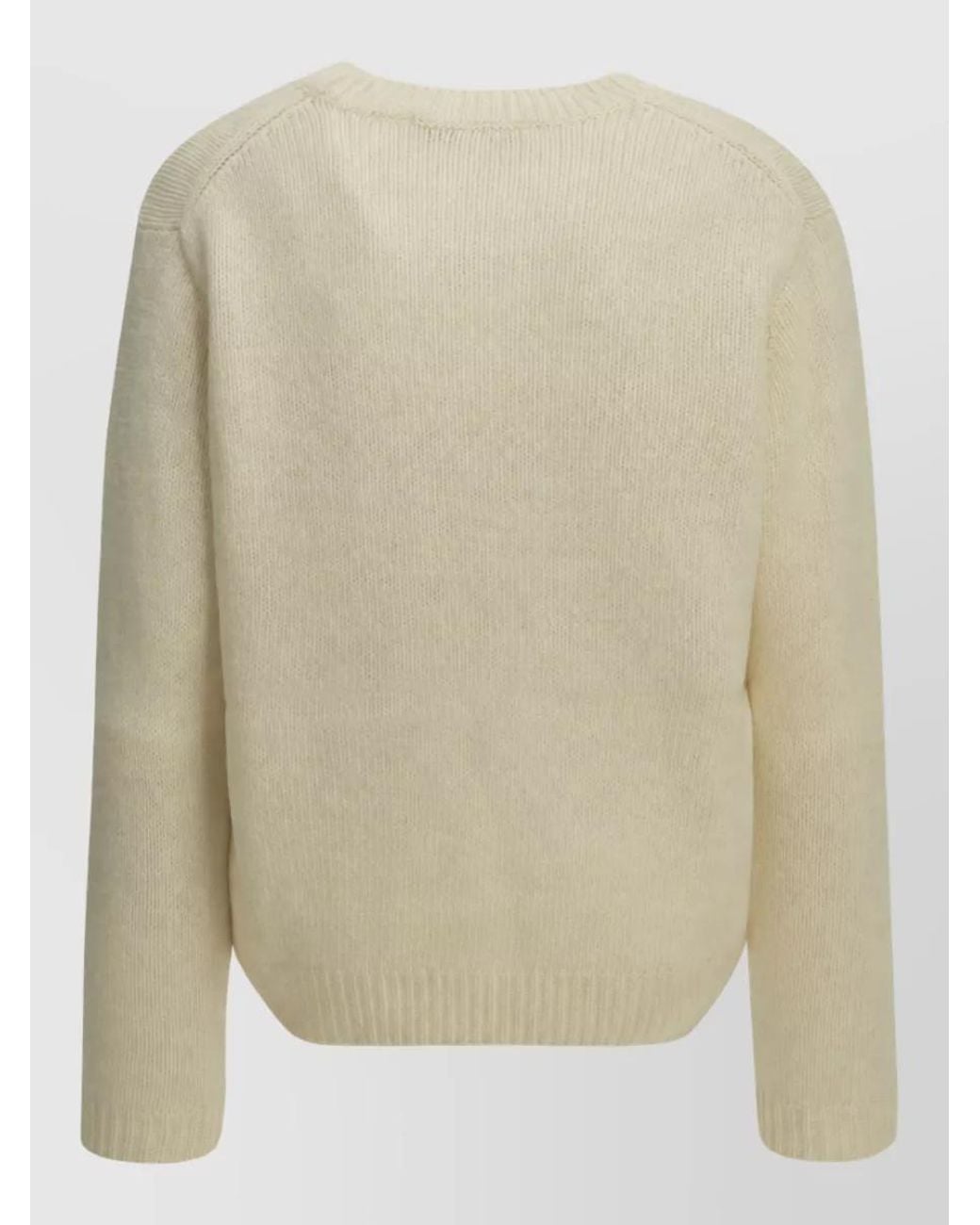Maison Kitsuné Natural Wool Crew-Neck Sweater