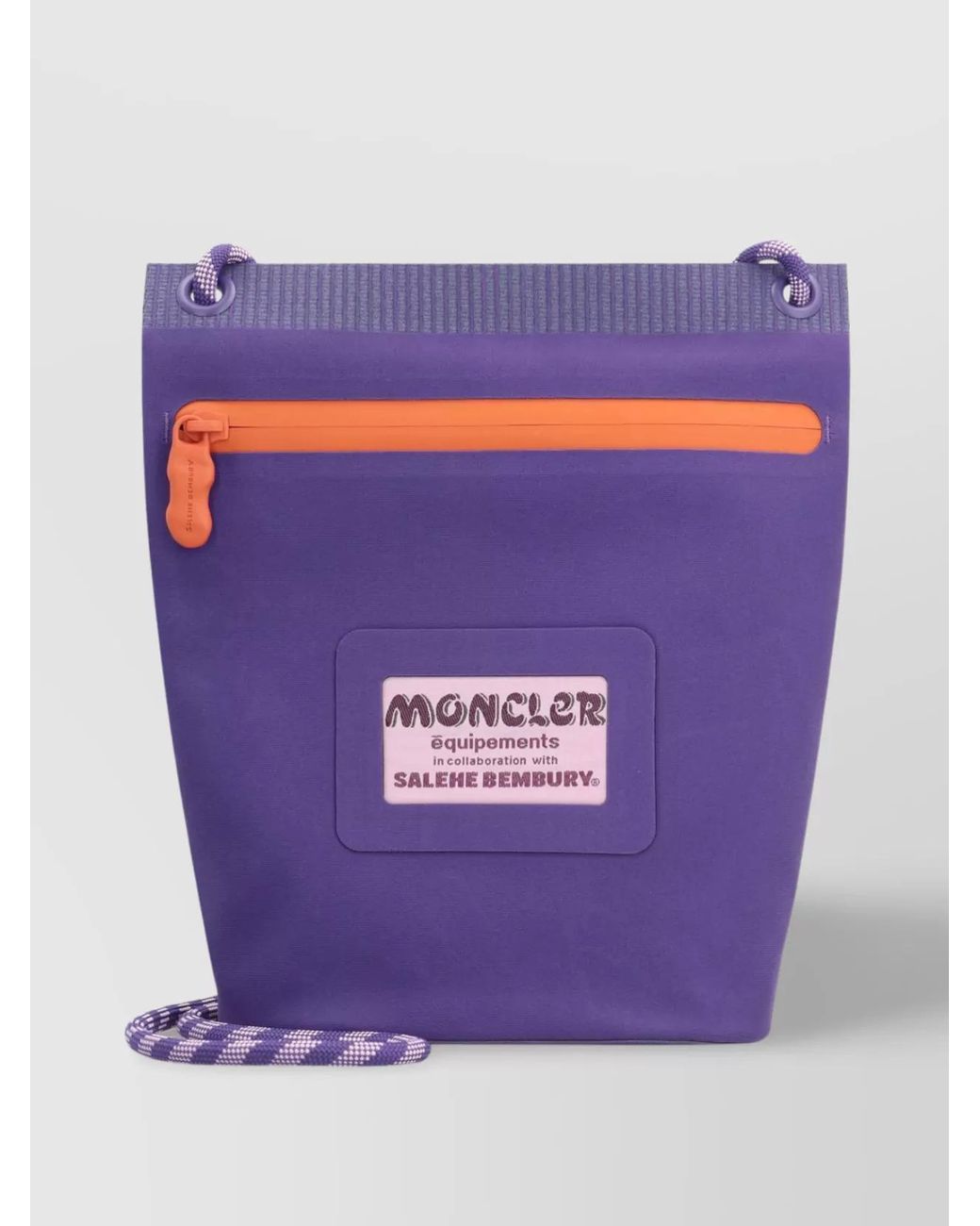 Moncler Purple Nylon Clutch Bag for men